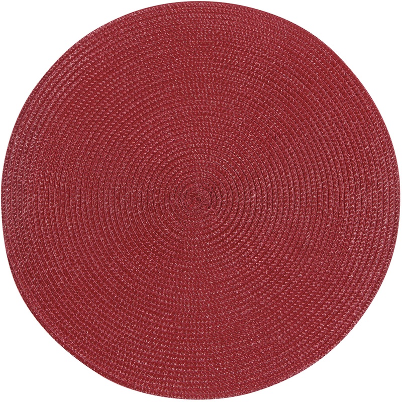 Round Disko Placemat - Carmine