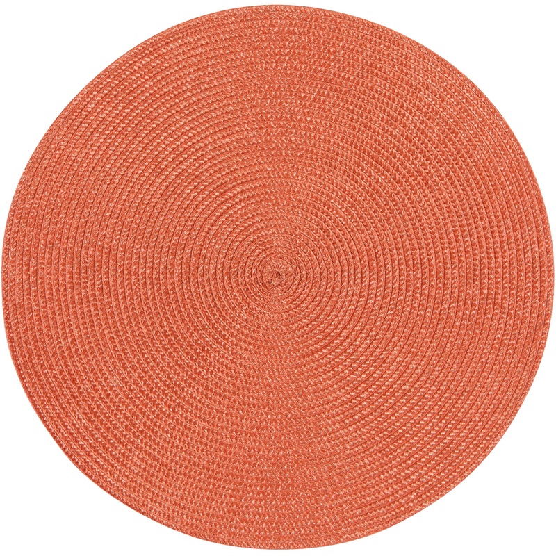 Round Disko Placemat - Rust