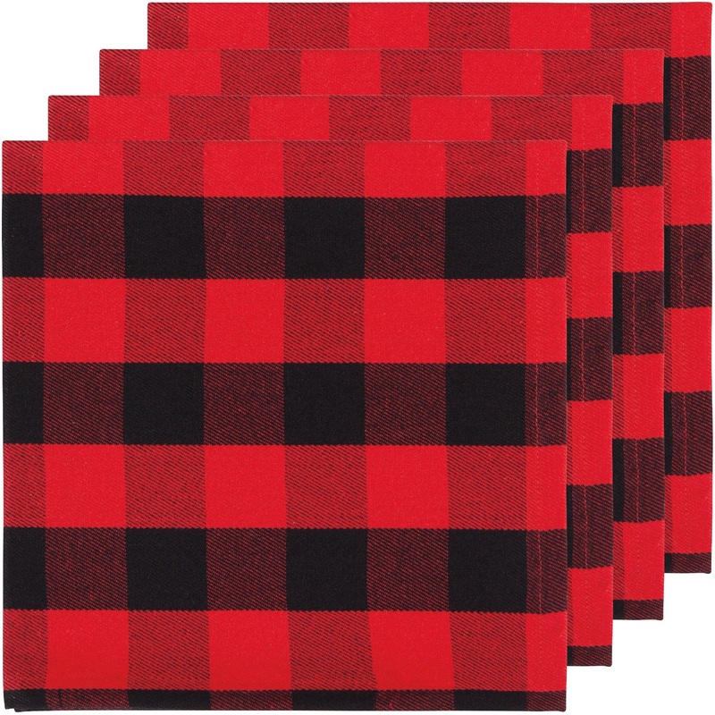 Second Spin Napkins - Buffalo Check