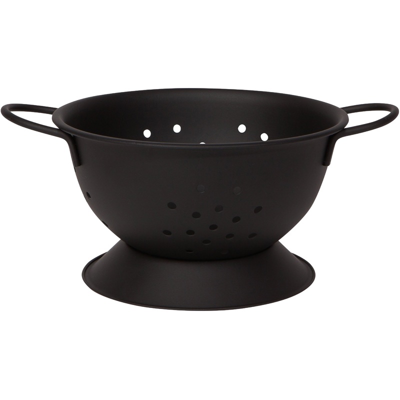 Small Black Colander