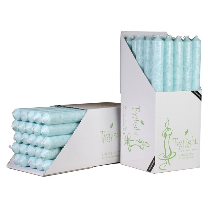 Ice Blue Dinner Candle