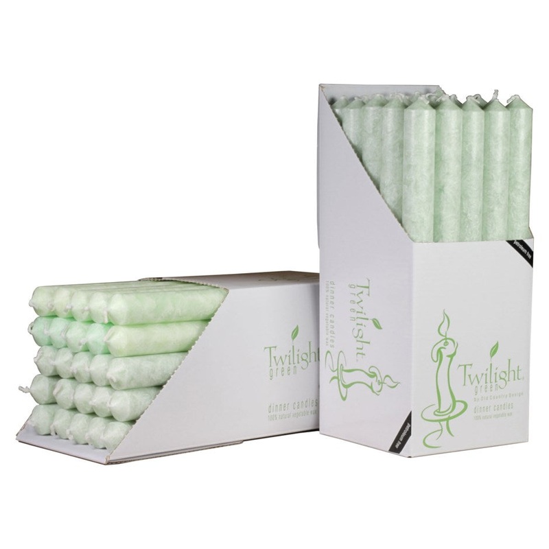 Mint Green Dinner Candle
