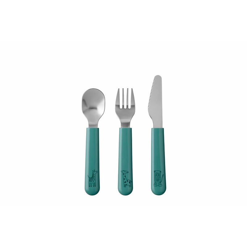 MIO Childrens 3 piece Cutlery Set - Turquoise
