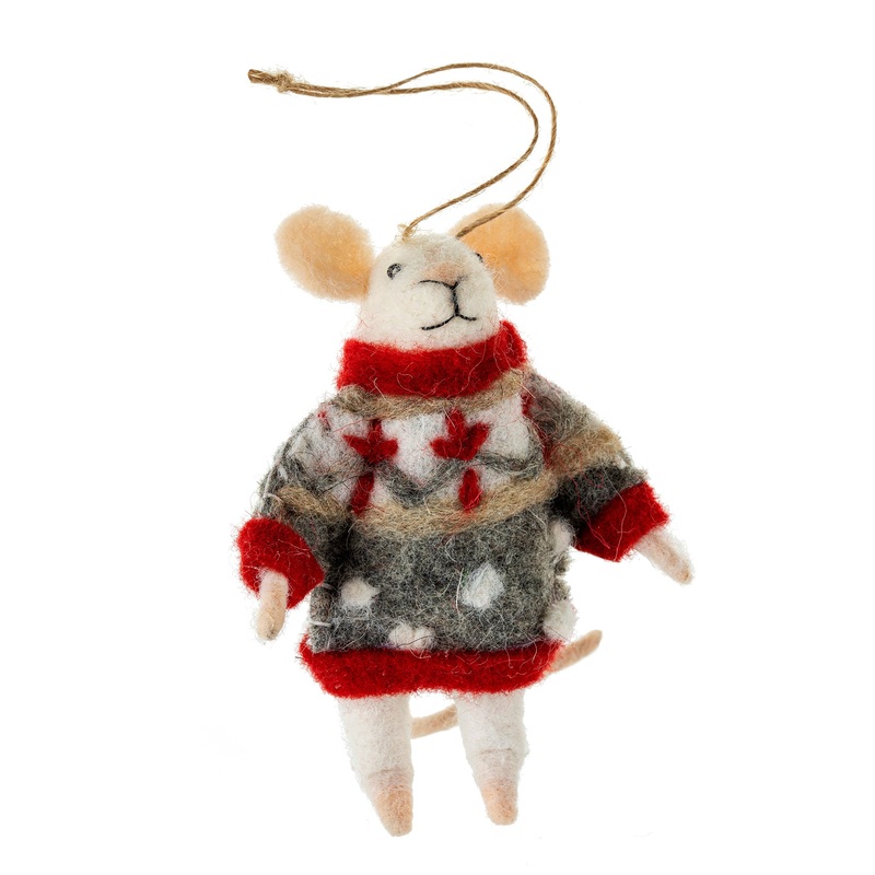 Nordic Noah Mouse Ornament