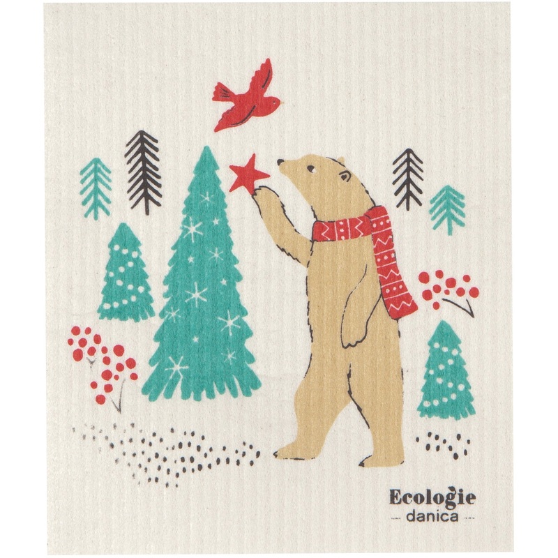 Swedish Dishcloth Winter Wilderland