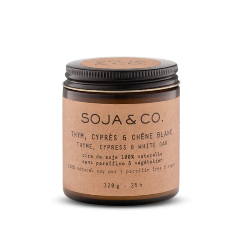 Thyme, Cypress & White Oak  Candle 4oz.