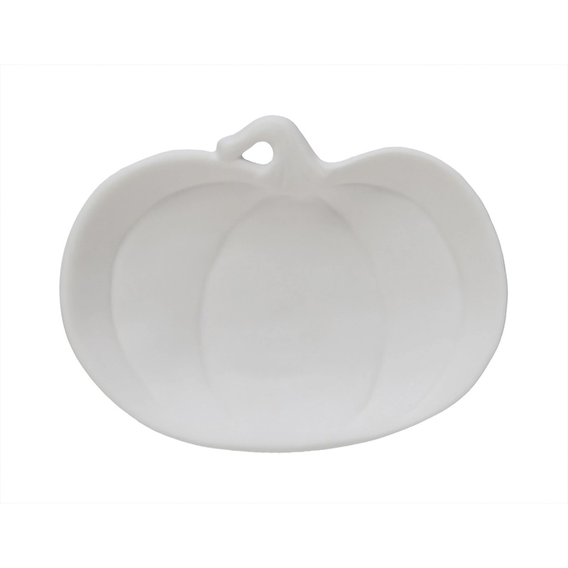 White Pumpkin Shaped Dish