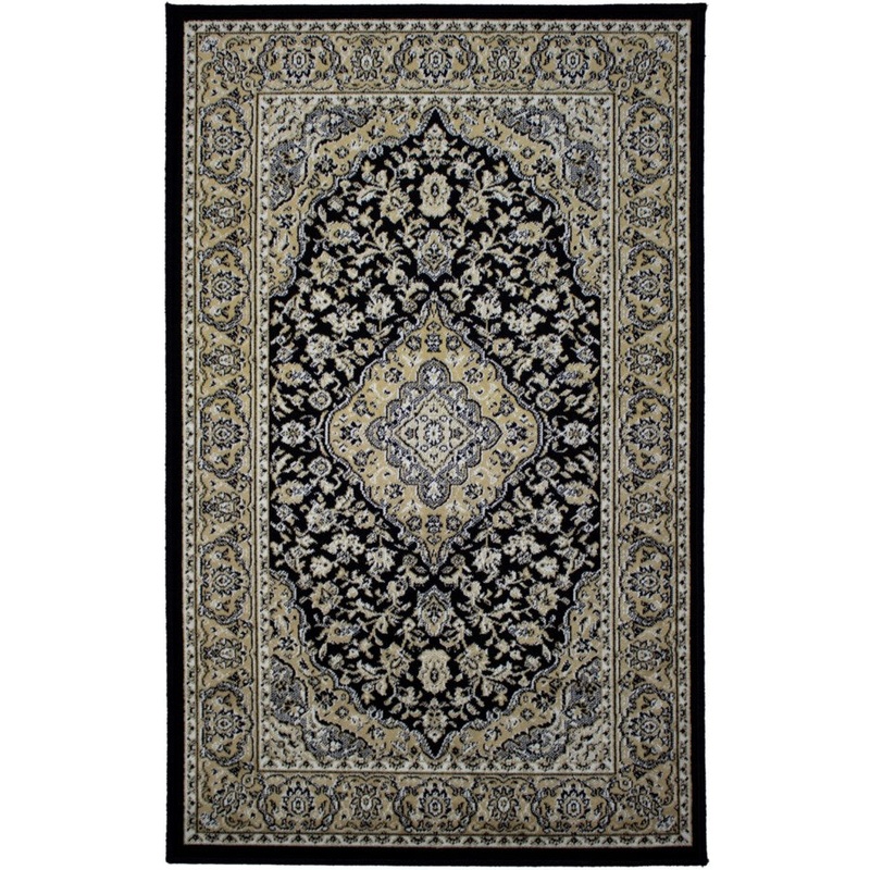 3' x 5' Rug - Kirman Black