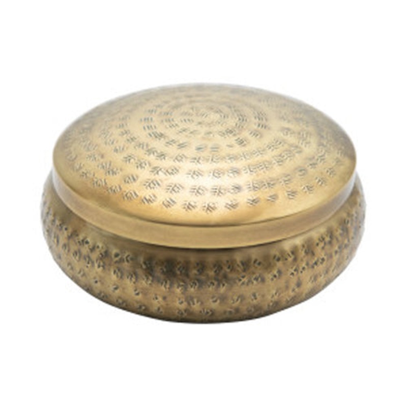 Brass Hammered Container