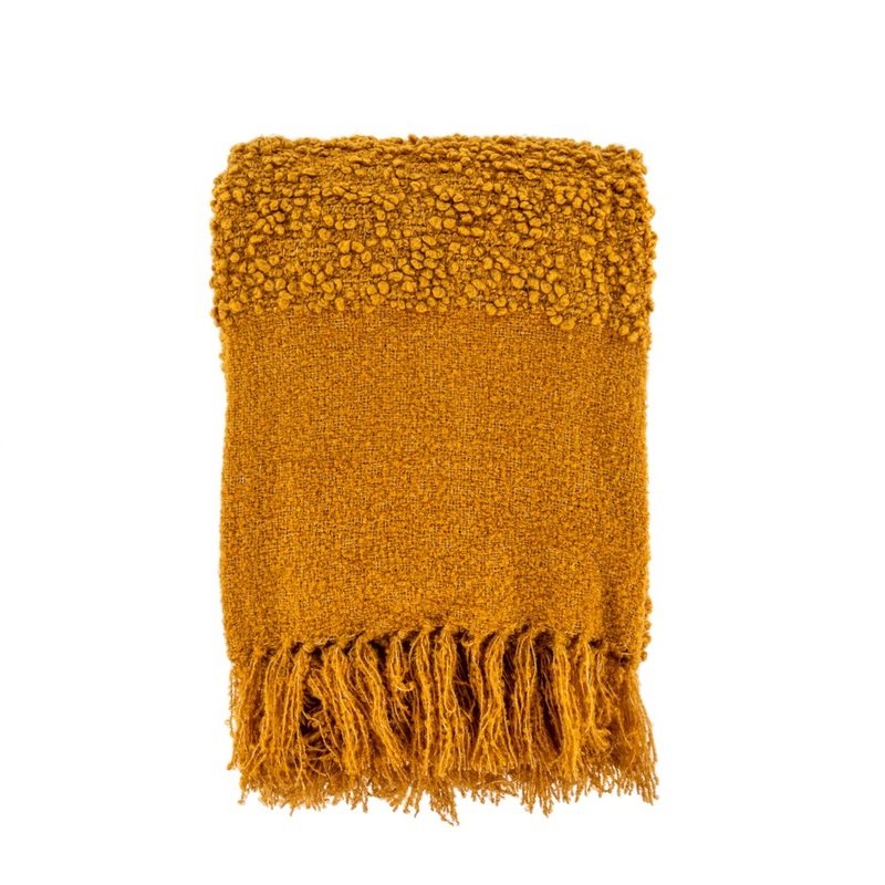 Chalet Boucle Throw - Ochre