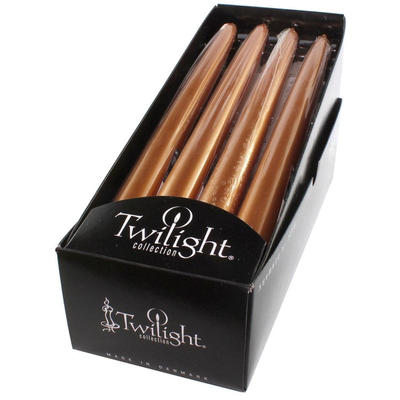 Copper Metallic Taper Candles