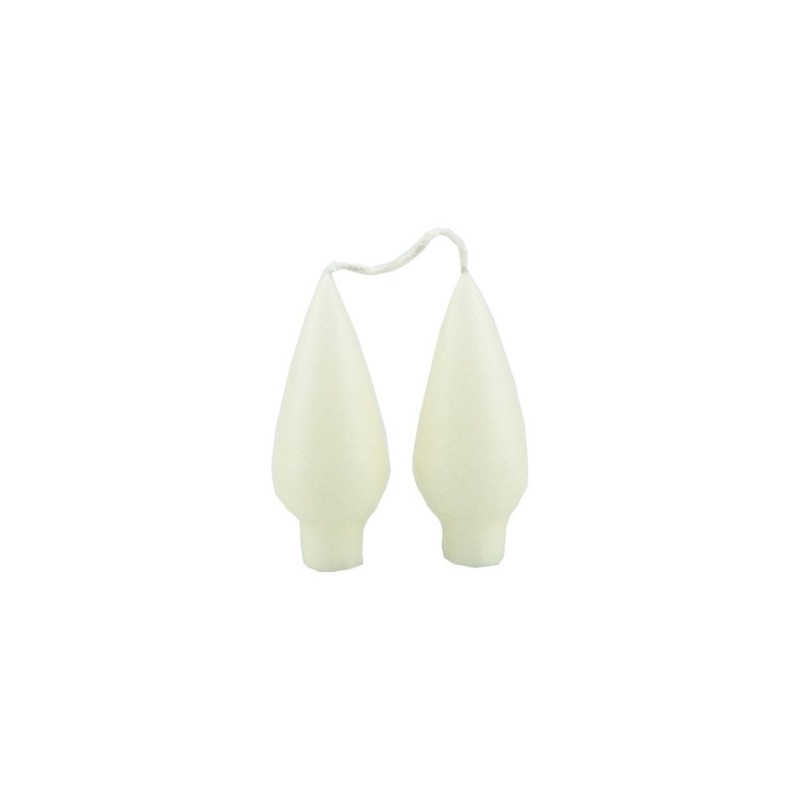 Danish Drop Candle - 4" Ivory