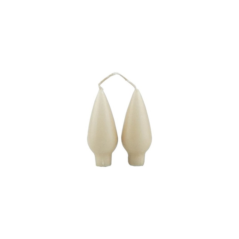 Danish Drop Candle - 4" Sand