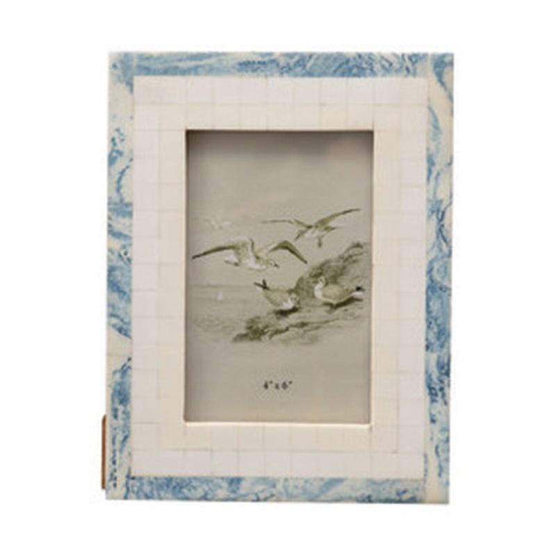 Ivory & Blue Photo Frame 6.5x8.5"