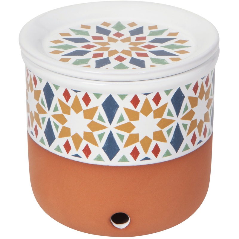 Kaleidoscope Terracotta Garlic Keeper