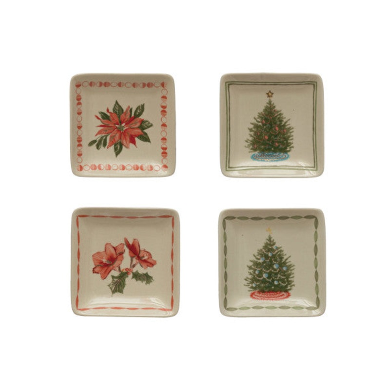 Small Square Holiday Plate