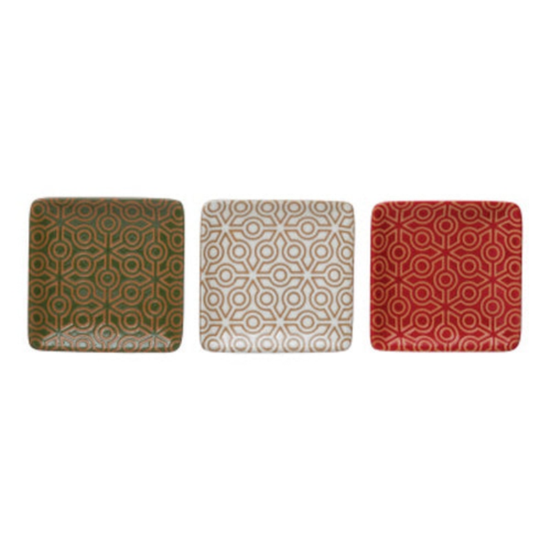 Square Snowflake Plate