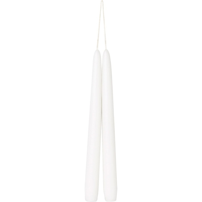 Taper Candle Pair - White