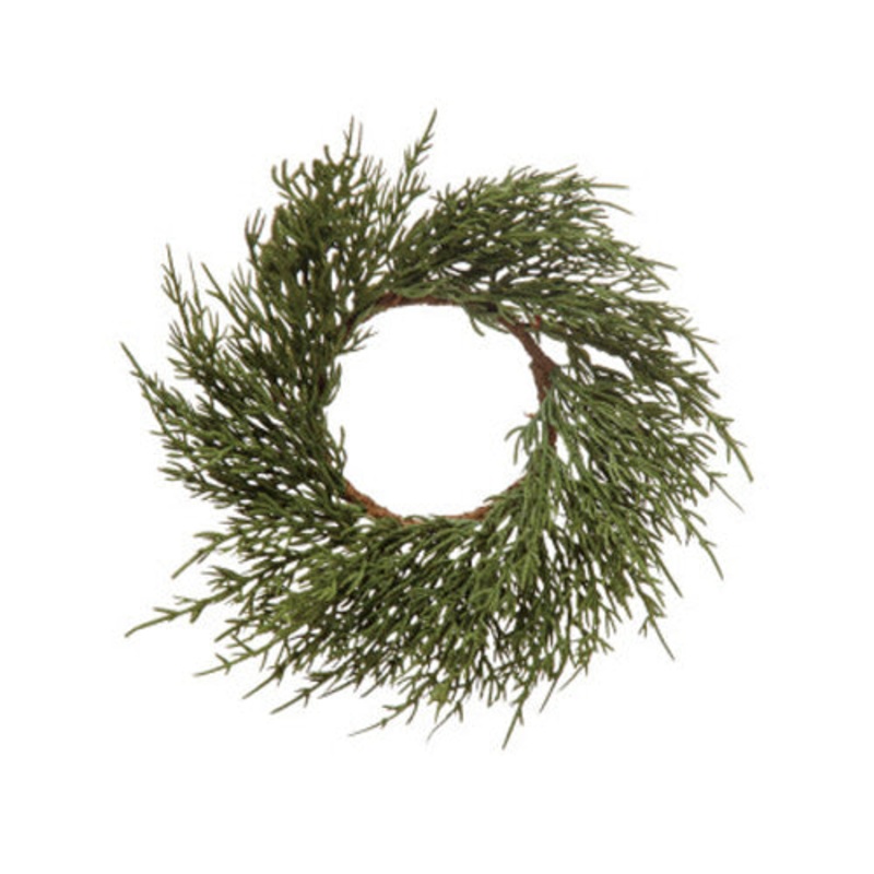 Faux Cypress Wreath