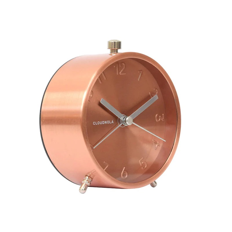 Glam Copper Alarm Clock