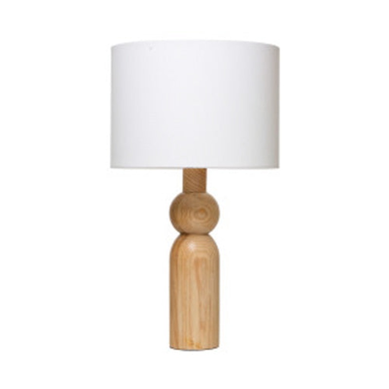 Natural Wood Table Lamp