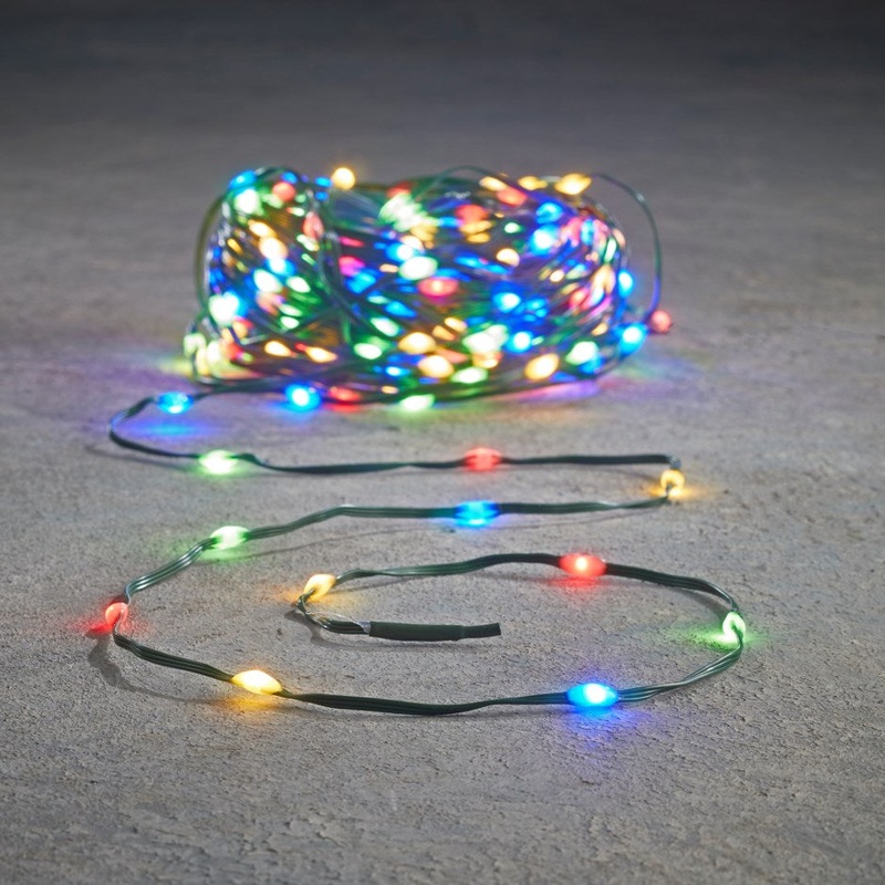 Outdoor Coloured LED String Lights 24.5"
