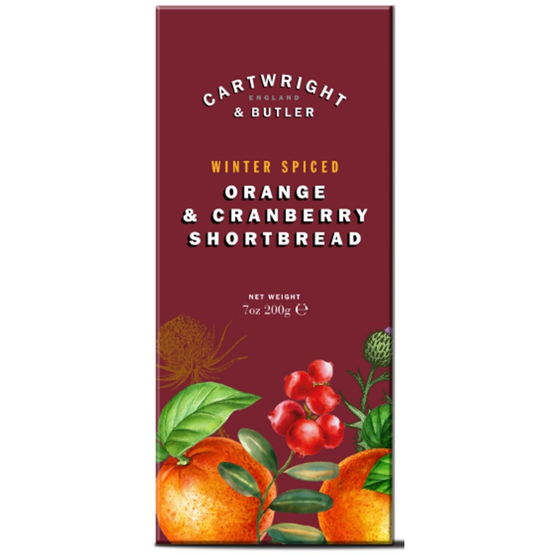 Spiced Orange & Cranberry Shortbread