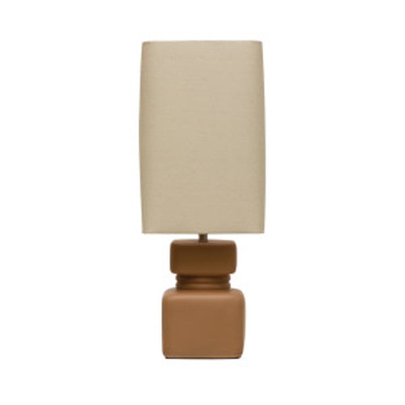 Square Stoneware Lamp