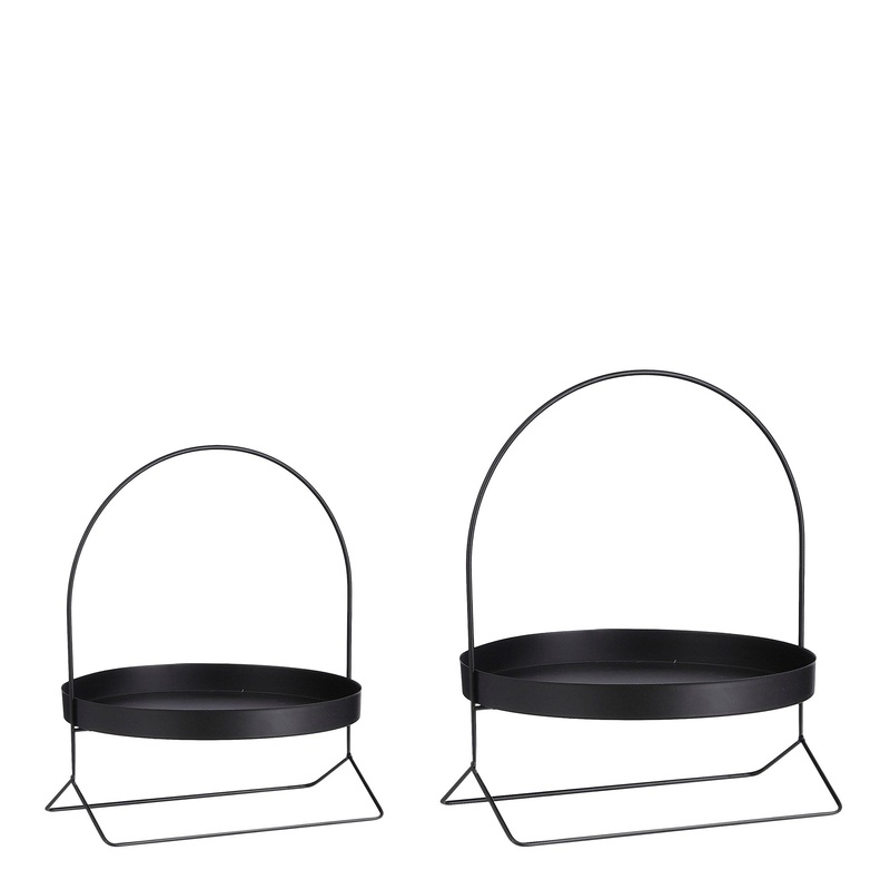 Tiered Black Stand - Med