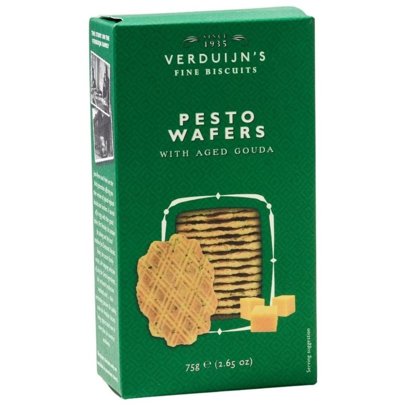 Verduijns Pesto Wafers with Aged Gouda