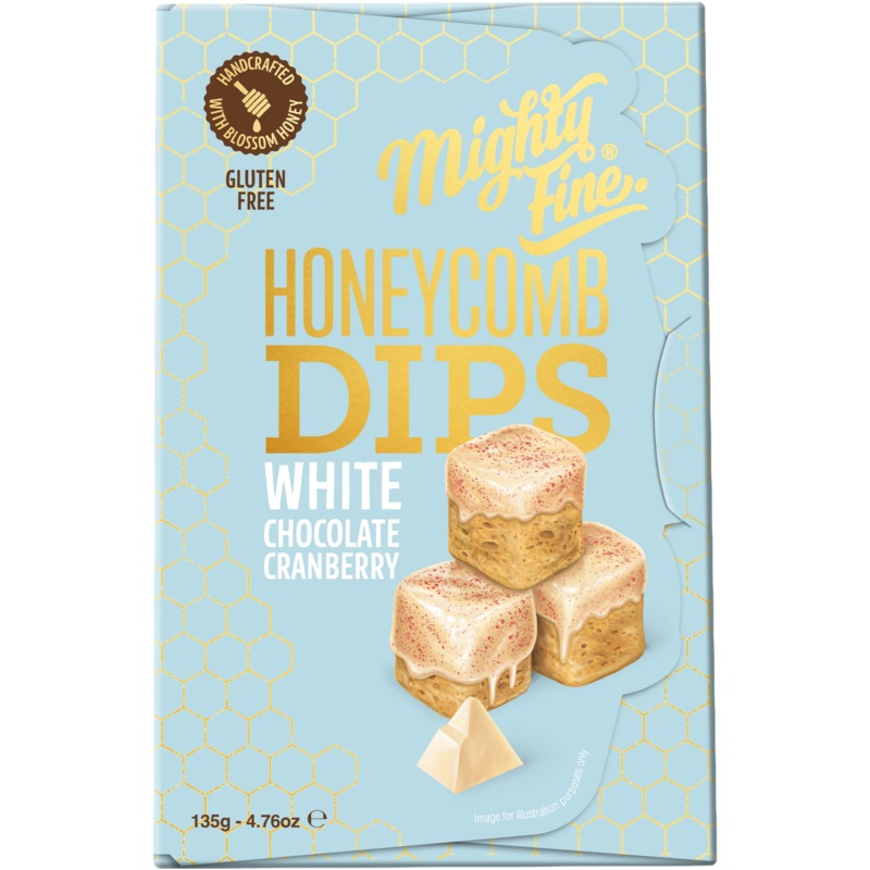 White Chocolate Cranberry Honeycomb Dips
