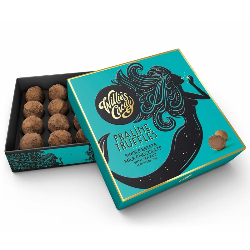 Willie's Chocolate Milk Chocolate Salted Praline Truffles