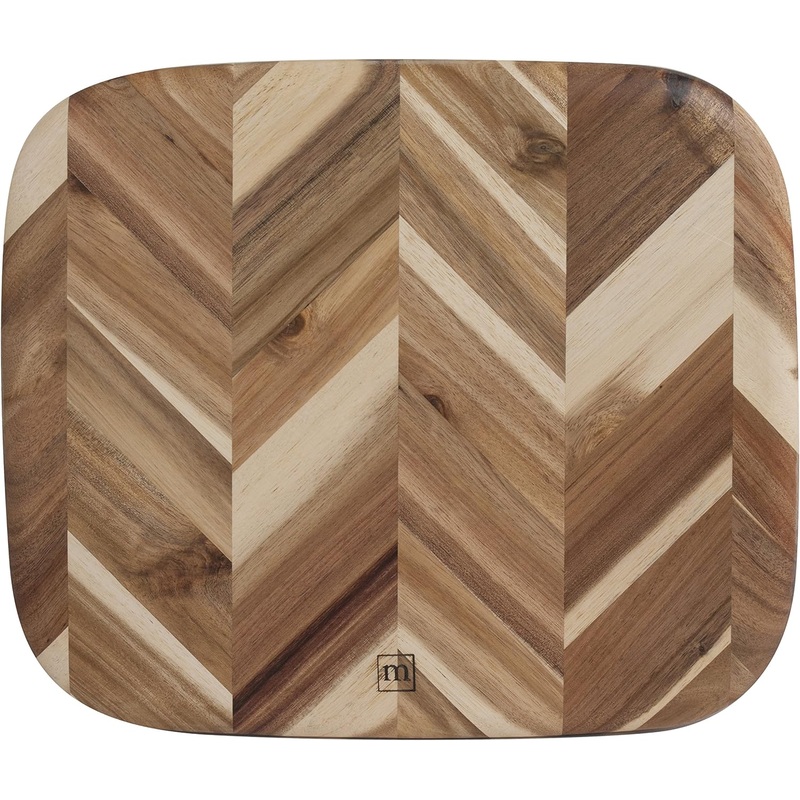 Madeira Acacia Herringbone Cutting Board, 12.5" x 14.5"