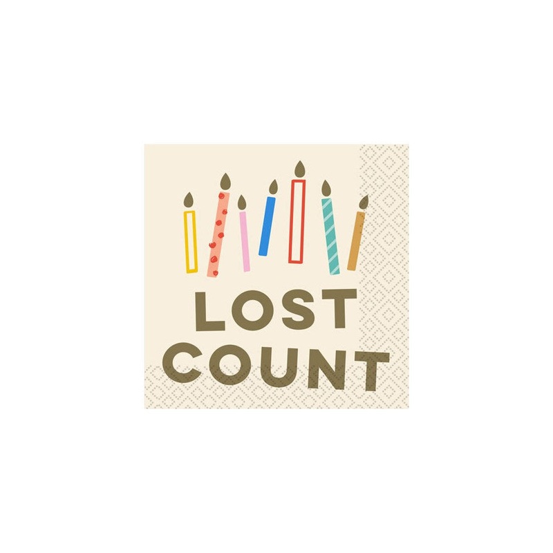 Paper Cocktail Napkins - Lost Count
