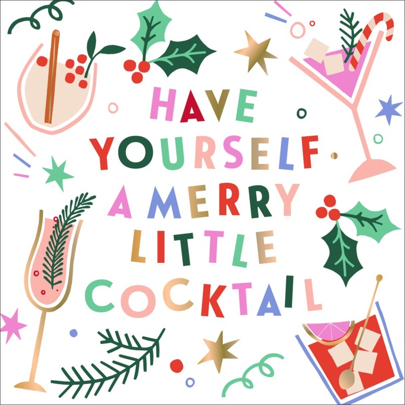 Paper Cocktail Napkins - Merry Cocktail