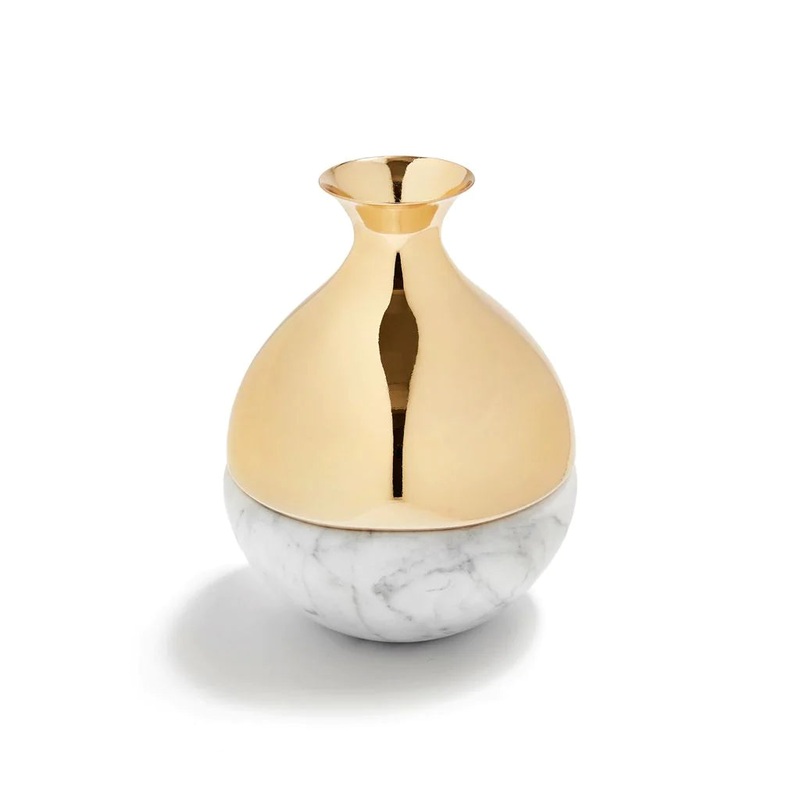 Anna Dual Bud Marble Vase