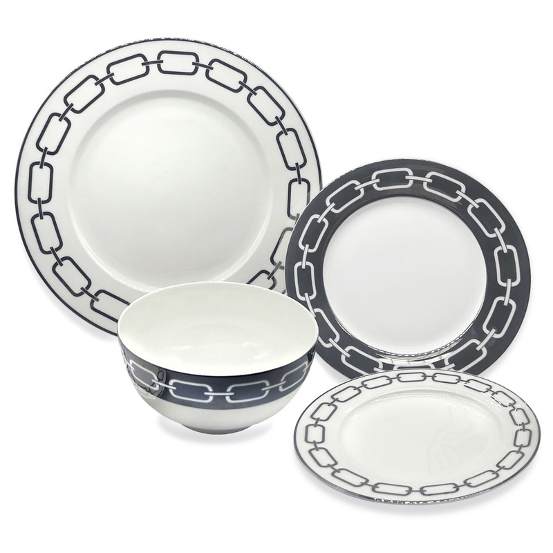 Godinger Lien Bone China Dinnerware, 16 Pc. Set