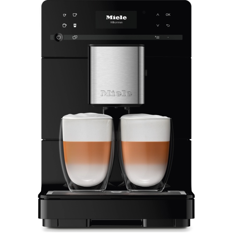Miele CM5300 OneTouch Countertop Coffee Machine, Obsidian Black