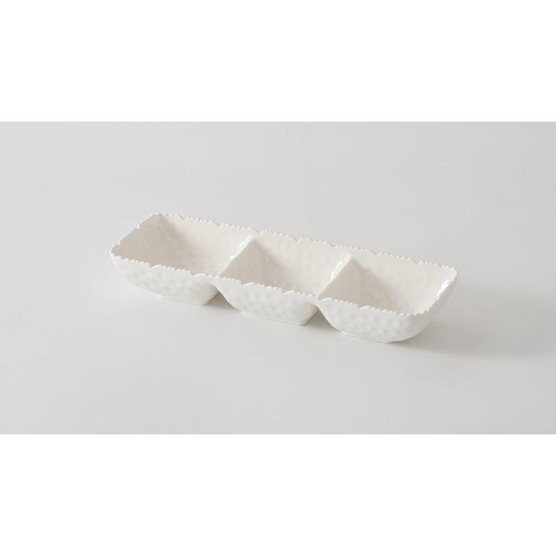 Pampa Bay Waves 3 Section Serving Platter
