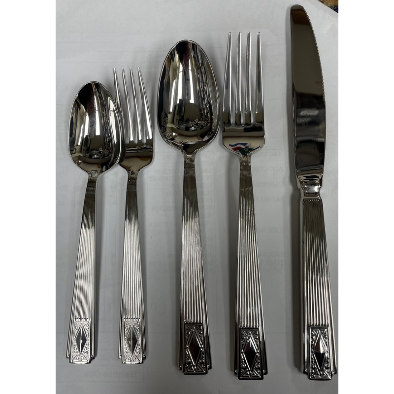 Prestige Argent Cabriole Flatware, 5 Piece Placesetting