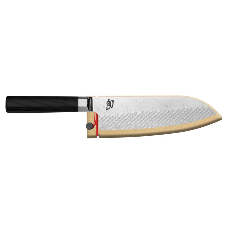 Shun Dual Core Santoku 7" with Saya sheath