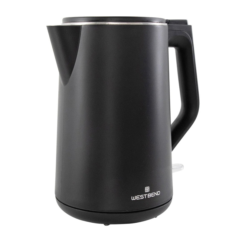 West Bend 1.5 Liter Electric Kettle, Black