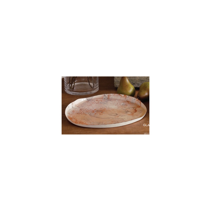 Beatriz Ball Adana Painted Glass Platter