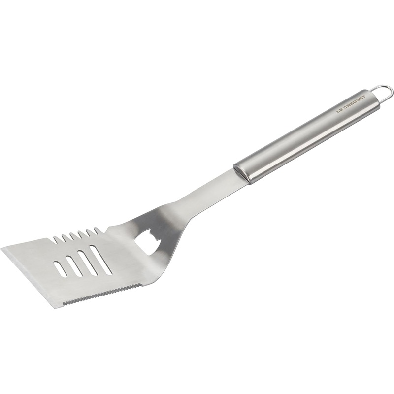 Le Creuset Alpine Stainless Steel BBQ Slotted Turner, 17.5"