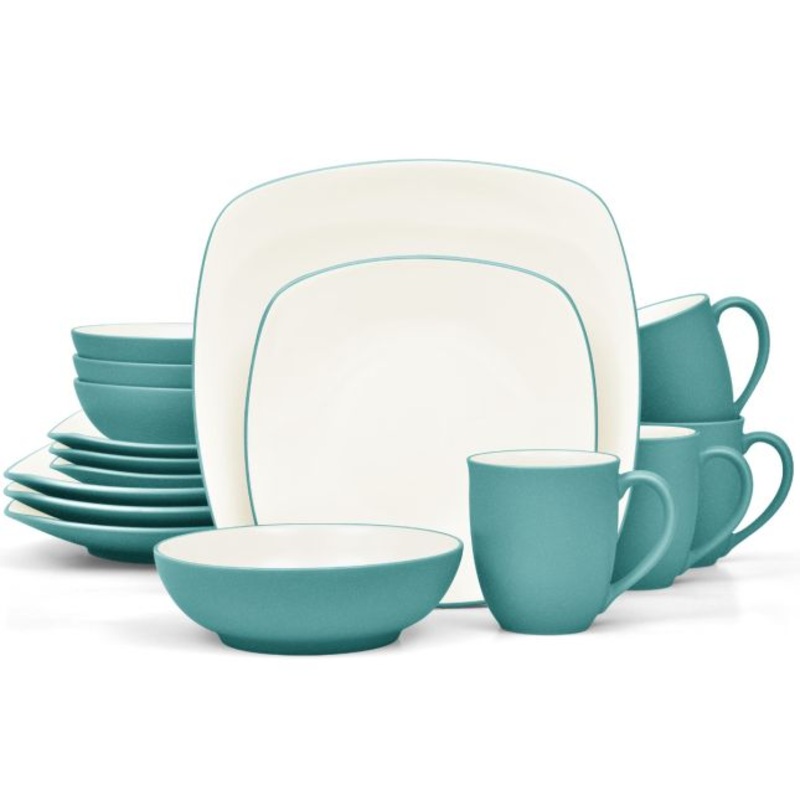 Noritake Colorwave Square Dinnerware, 16 pc. set, Service for 4