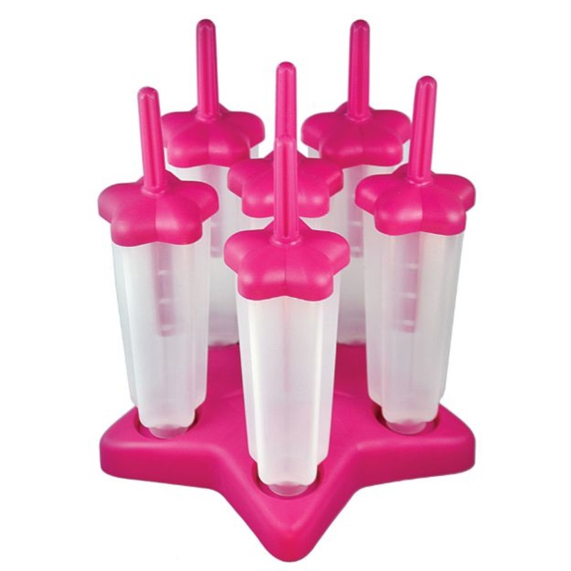 Tovolo Star Pop Molds Set of 6 Pink