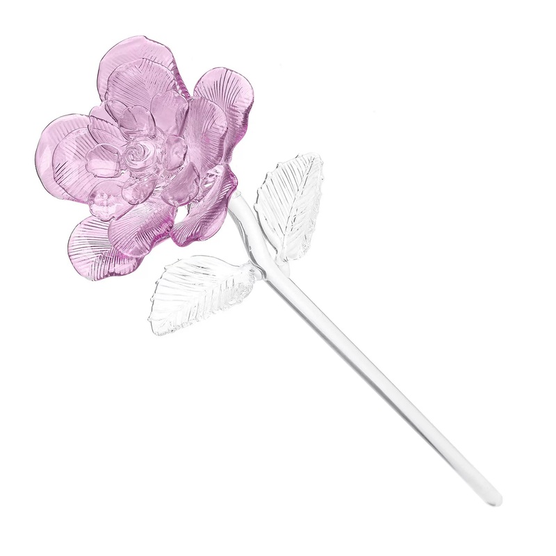 Waterford Crystal Fleurology Sculpted Rose, 14.5"