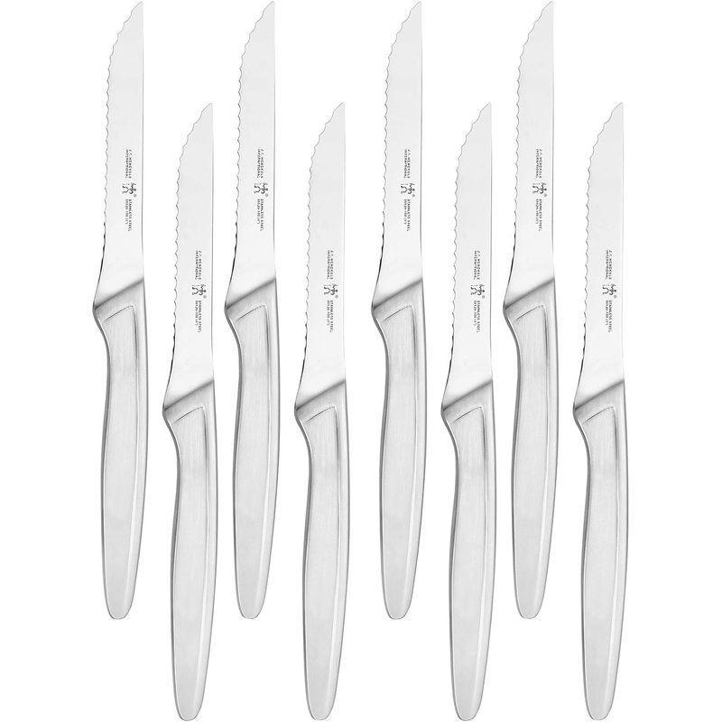 HENCKELS Razor-Sharp Steak Knife Set of 8, German Engineered Informed by 100+ Years of Mastery, Sliver