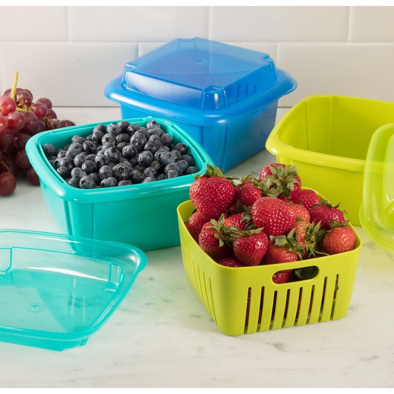 Hutzler Berry Keeper Box, 1 qt - Assorted Colors