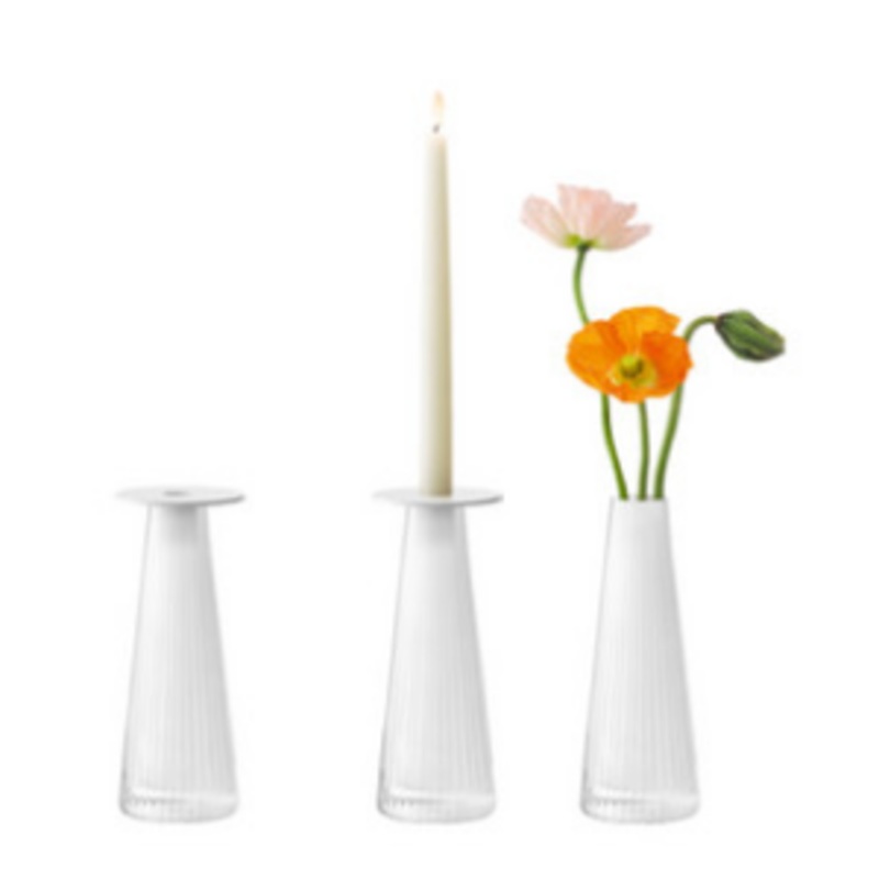 LSA Beacon Candle Holder / Vase, White